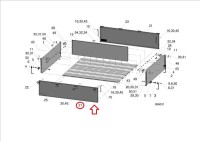 Крышка паллетного ящика Шмитц 2820x716 (1091849) оцинковка-неокрашеная