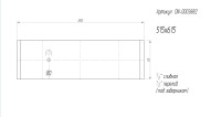 Топливный бак MAN 2000х515х615, 600 литров