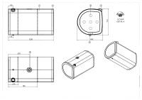 Топливный бак Volvo/RVI 1230х710х690, 490 литров, D-образный