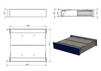 Паллетный ящик под рамный полуприцеп NR 2600-550 (H=550мм)
