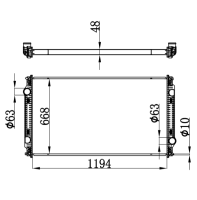 радиатор основной FREIGHTLINER Argosy радиатор основной FREIGHTLINER Argosy