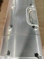 Топливный бак Volvo/RVI 2250х710х690, 900 литров, D-образный с лестницей